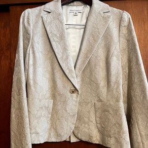 Banana Republic metallic cream blazer, size 10